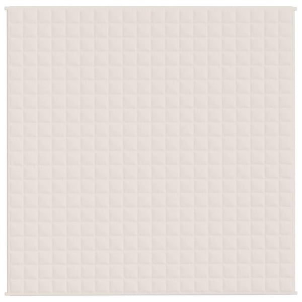 vidaXL Painopeitto vaalea kerma 200x200 cm 9 kg kangas