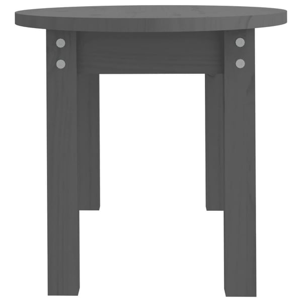 vidaXL Salongbord grå 80x40x35 cm heltre furu