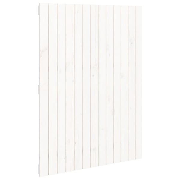 vidaXL Veggmontert sengegavl hvit 82,5x3x110 cm heltre furu