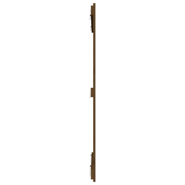 vidaXL Veggmontert hodegavl honningbrun 82,5x3x110 cm heltre furu