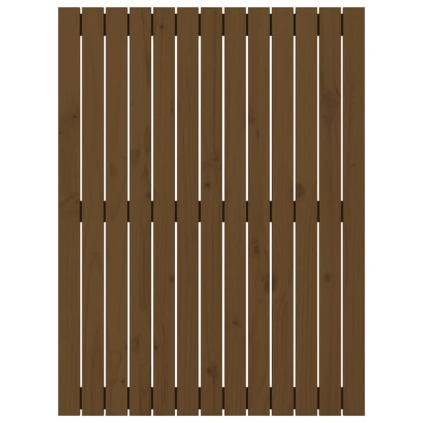 vidaXL Veggmontert hodegavl honningbrun 82,5x3x110 cm heltre furu