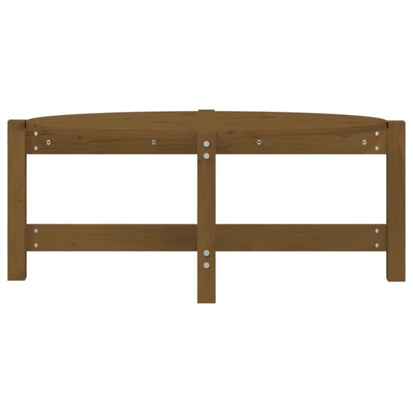 vidaXL Salongbord honningbrun 87x48x35 cm heltre furu