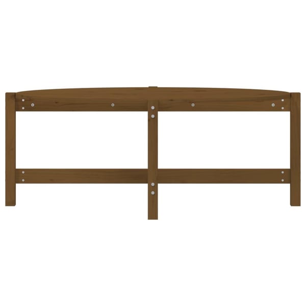 vidaXL Salongbord honningbrun 118x63x45 cm heltre furu