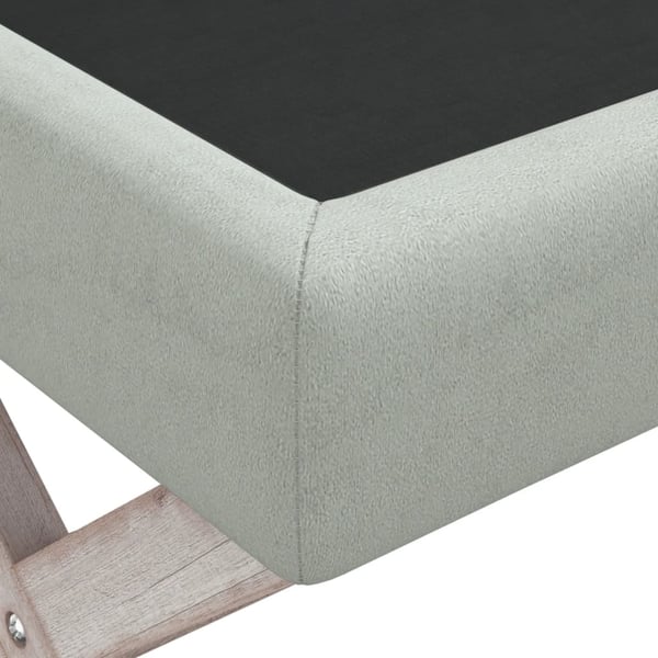 vidaXL opbevaringsskammel 110x45x49 cm velour lysegrå