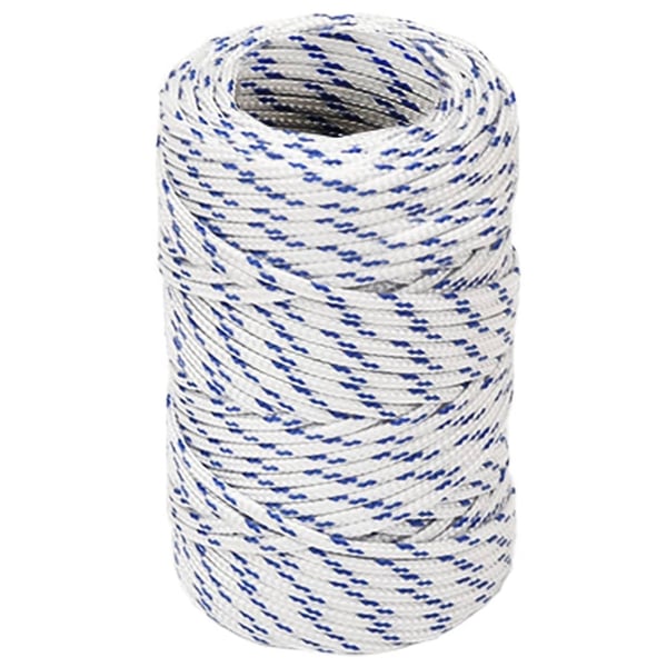 vidaXL Båttau hvit 2 mm 25 m polypropylen