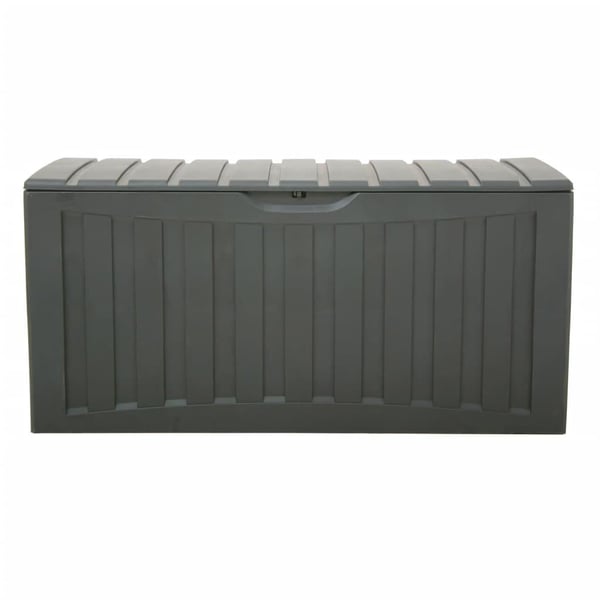 vidaXL Oppbevaringsboks svart 118x53x57 cm polypropylen