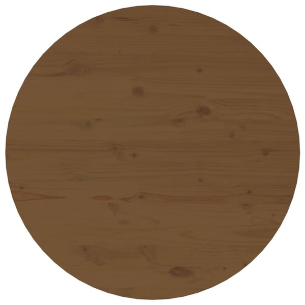 vidaXL sofabord Ø 55x45 cm massivt fyrretræ gyldenbrun