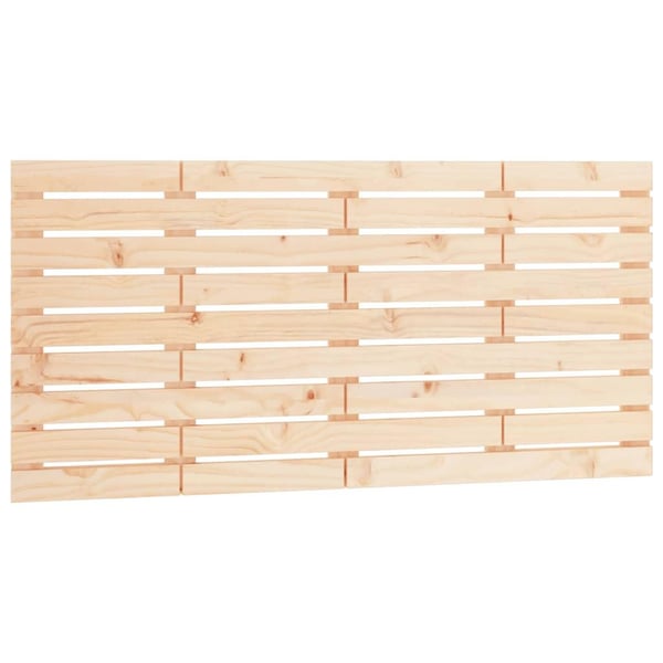 vidaXL Veggmontert hodegavl 126x3x63 cm heltre furu