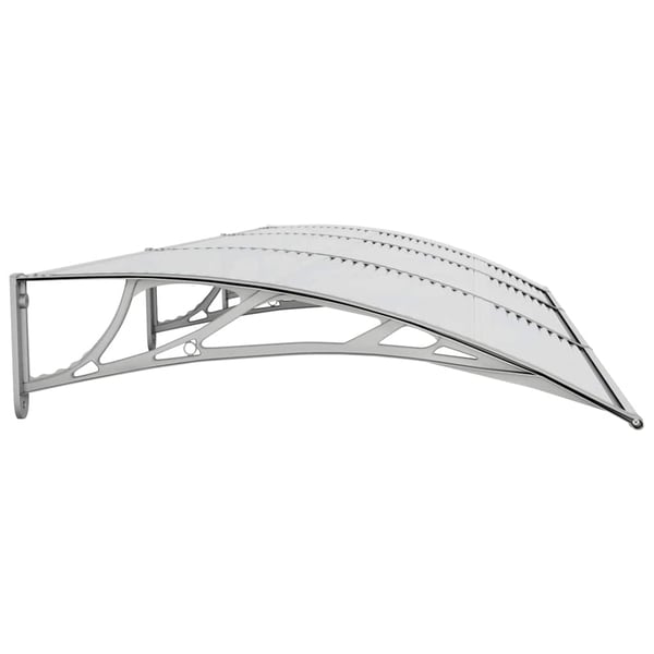 vidaXL dørbaldakin 300x100 cm polycarbonat grå