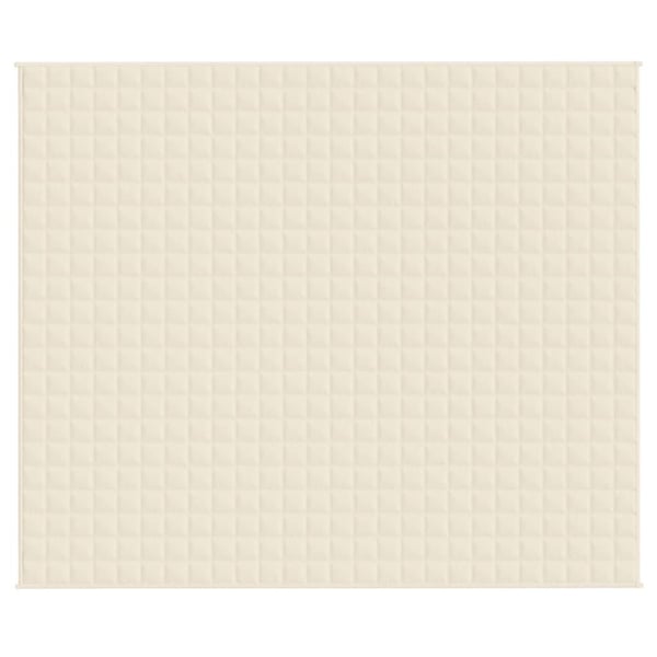 vidaXL Vektdyne kremhvit 220x260 cm 11 kg stoff