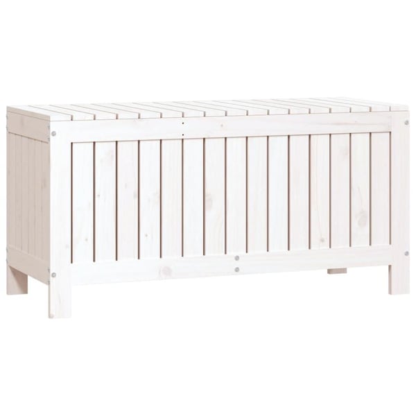 vidaXL Putekasse hvid 108x42,5x54 cm heltre furu