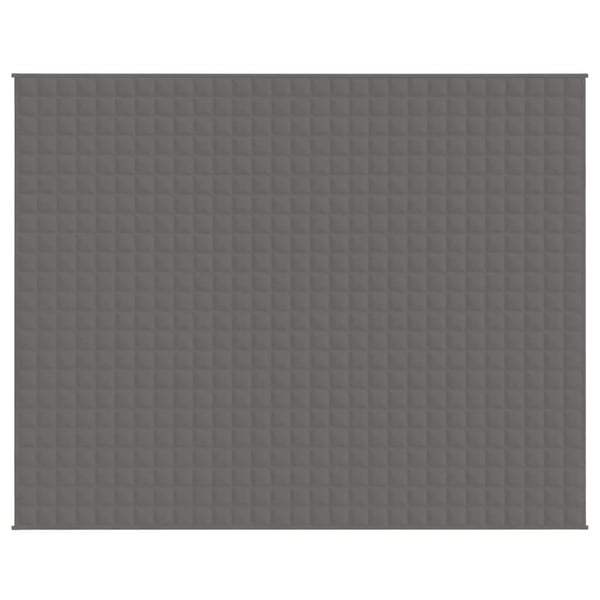vidaXL tyngdetæppe 235x290 cm 11 kg stof grå
