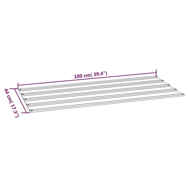 vidaXL Kattopaneelit 12 kpl ruoste 100x44 cm Corten teräs