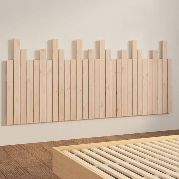vidaXL Veggmontert hodegavl 185x3x80 cm heltre furu