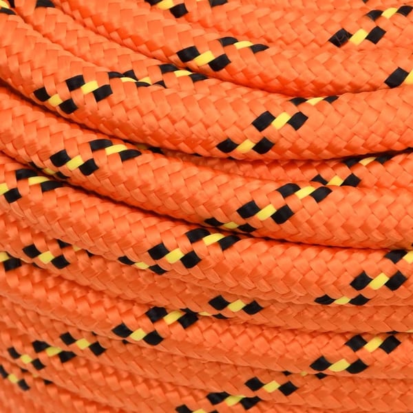 vidaXL Båttau oransje 18 mm 25 m polypropylen