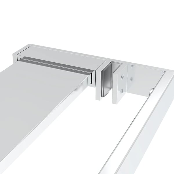 vidaXL Dusjhylle for dusjvegg krom 100 cm aluminium