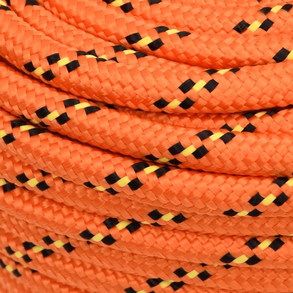vidaXL Båttau oransje 18 mm 50 m polypropylen