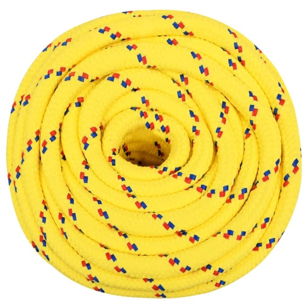 vidaXL Båttau gul 18 mm 50 m polypropylen
