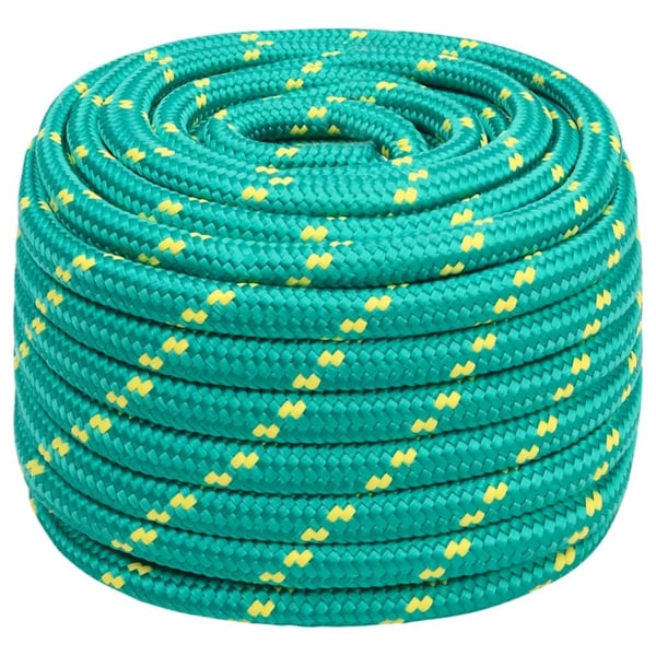 vidaXL Båttau grønn 20 mm 100 m polypropylen