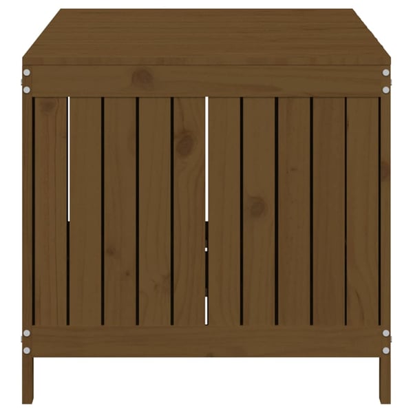 vidaXL Förvaringslåda honungsbrun 147x68x64 cm massiv furu