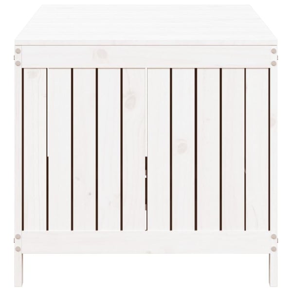 vidaXL Putekasse hvit 147x68x64 cm heltre furu