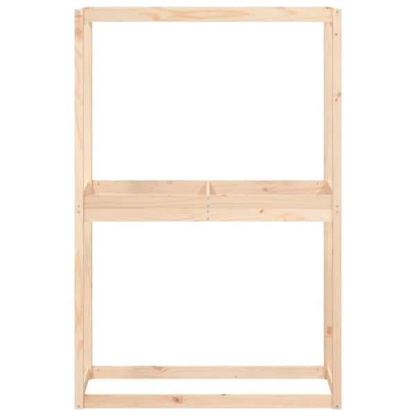 vidaXL Dekkstativ svart 120x40x180 cm heltre furu