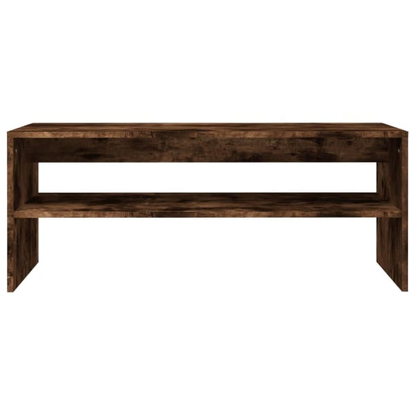 vidaXL Salongbord røkt eik 100x40x40 cm konstruert tre