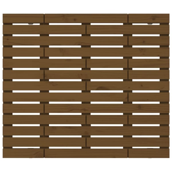 vidaXL Veggmontert hodegavl honningbrun 81x3x91,5 cm heltre furu