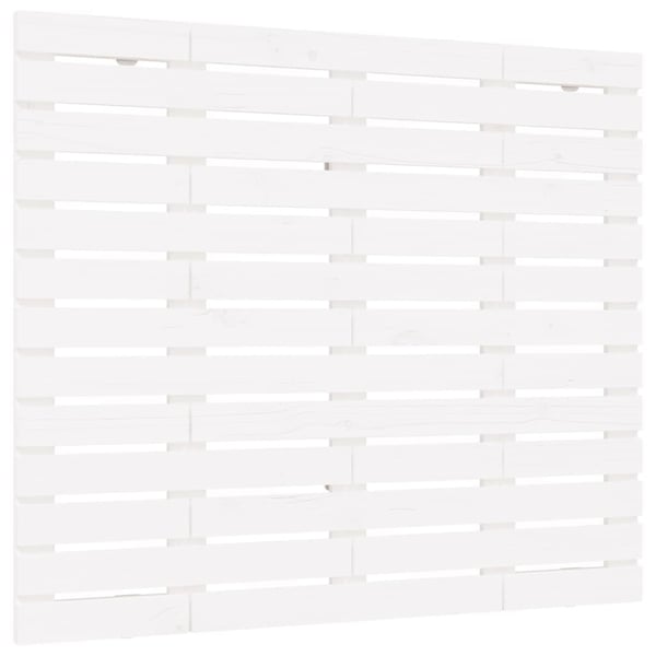 vidaXL Veggmontert sengegavl hvit 96x3x91,5 cm heltre furu