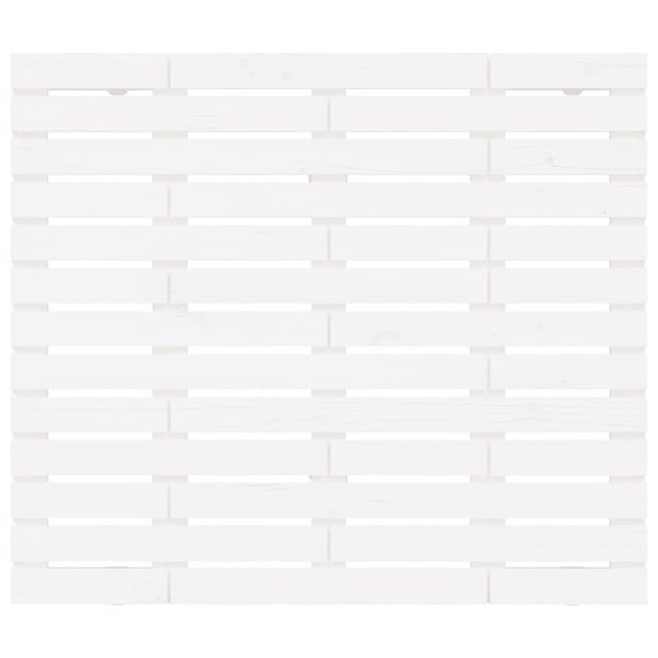 vidaXL Veggmontert sengegavl hvit 96x3x91,5 cm heltre furu