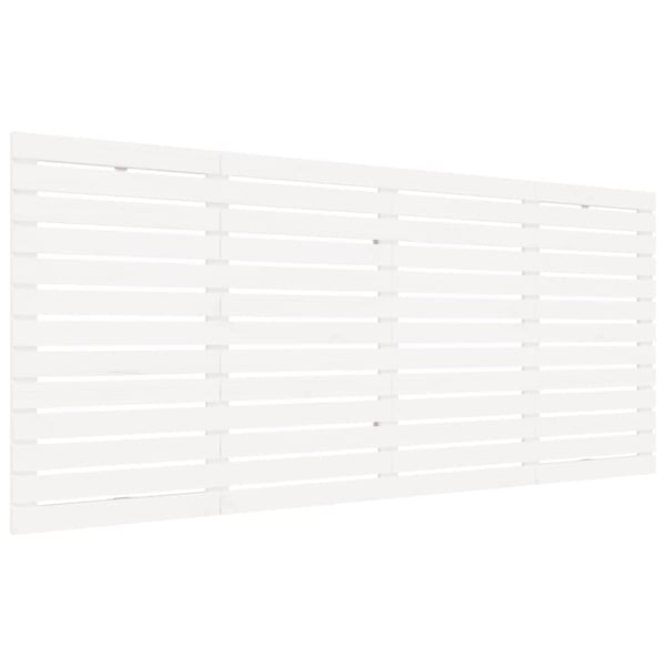 vidaXL Veggmontert sengegavl hvit 166x3x91,5 cm heltre furu