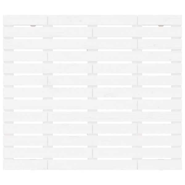 vidaXL Veggmontert sengegavl hvit 141x3x91,5 cm heltre furu