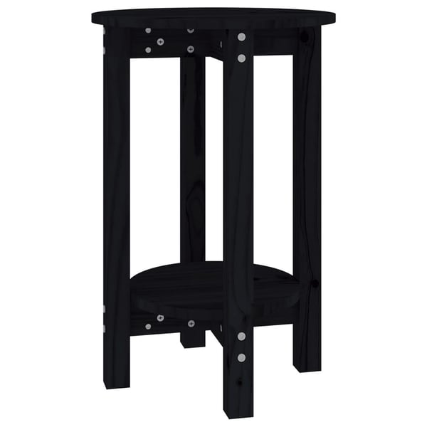 vidaXL Salongbord svart Ø 40x60 cm heltre furu