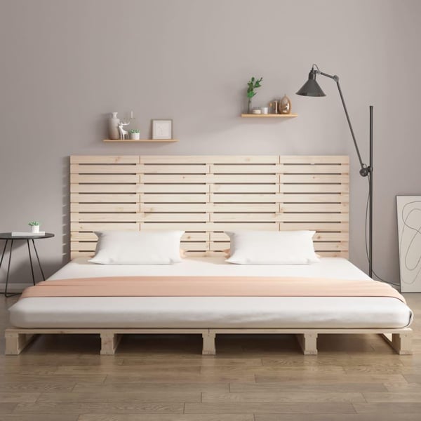 vidaXL Veggmontert hodegavl 206x3x91,5 cm heltre furu