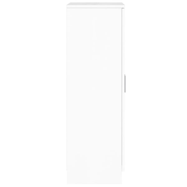 vidaXL Skoskap høyglans hvit 55x35x108 cm konstruert tre
