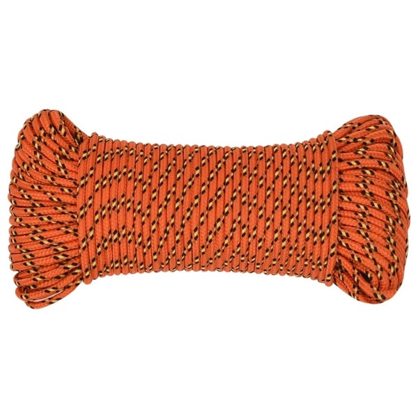 vidaXL Veneköysi oranssi 3 mm 50 m polypropeeni
