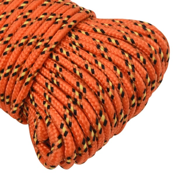 vidaXL Båttau oransje 3 mm 25 m polypropylen