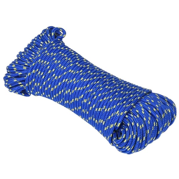 vidaXL Veneköysi sininen 4 mm 50 m polypropeeni