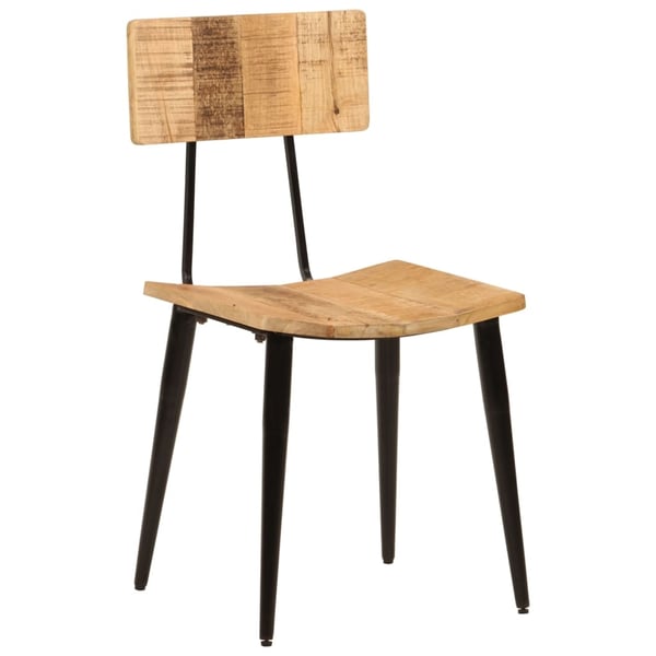 vidaXL Spisestoler 2 stk 44x40x80 cm heltre mango