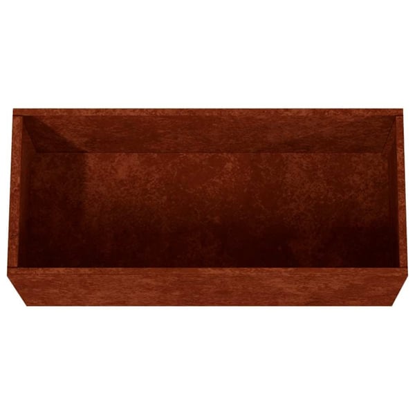 vidaXL Kukkalaatikko 62x30x29 cm Corten teräs