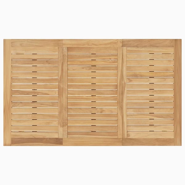 vidaXL foldbart barbord 90x65x105 cm massivt teaktræ
