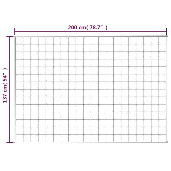 vidaXL Vektdyne blå 137x200 cm 10 kg stoff