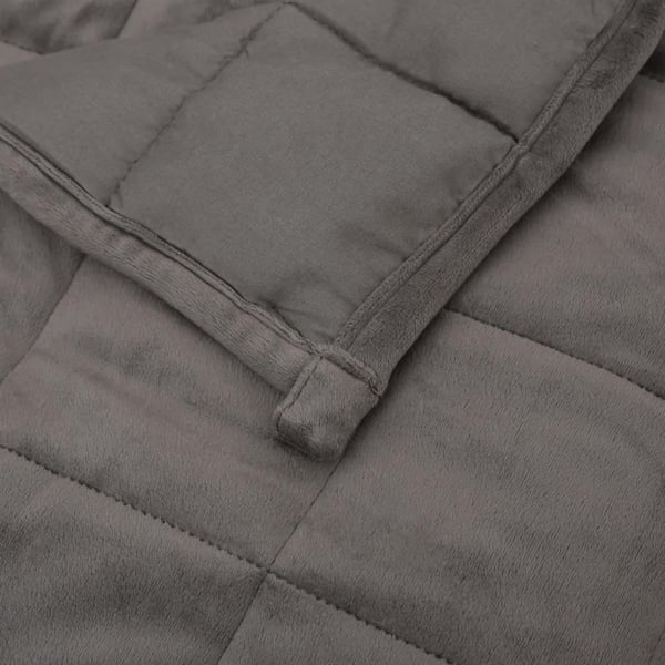 vidaXL Vektdyne grå 220x230 cm 15 kg stoff