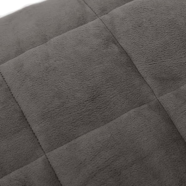 vidaXL Vektdyne grå 135x200 cm 10 kg stoff