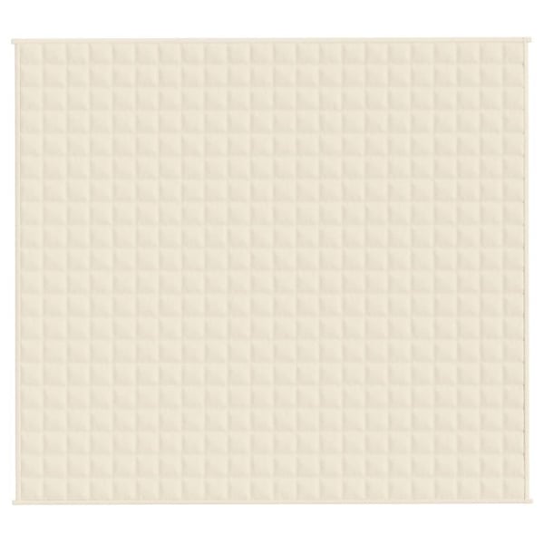 vidaXL Vektdyne kremhvit 200x230 cm 9 kg stoff