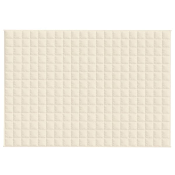 vidaXL Vektdyne kremhvit 140x200 cm 10 kg stoff