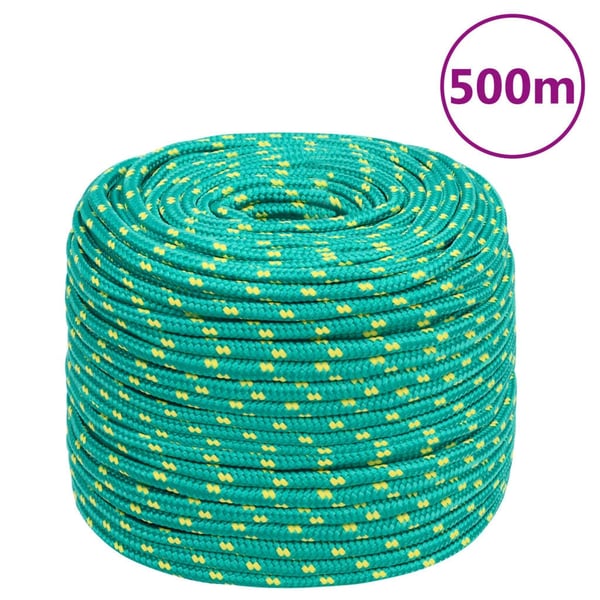 vidaXL Båttau grønn 6 mm 500 m polypropylen