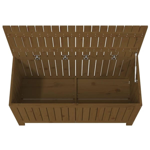 vidaXL Putekasse honningbrun 115x49x60 cm heltre furu
