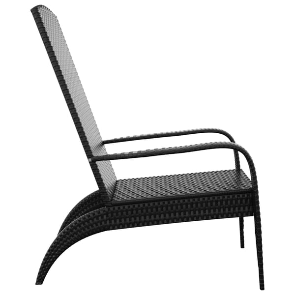 vidaXL Adirondack-havestol polyrattan sort