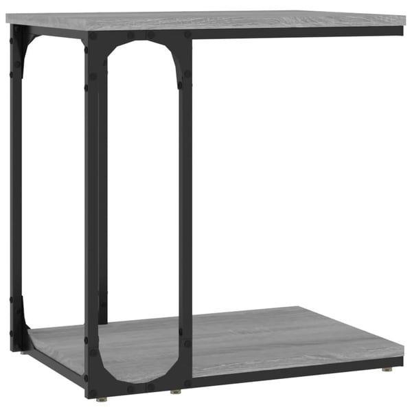 vidaXL Sidebord grå sonoma 50x35x52 cm konstruert tre